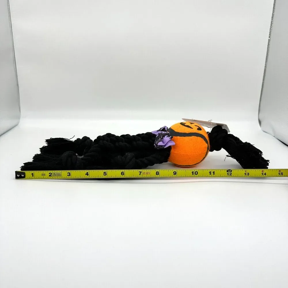 2 Bootique Pumpkin Bumpkin Halloween Plush Rope Dog Toys New With Tags